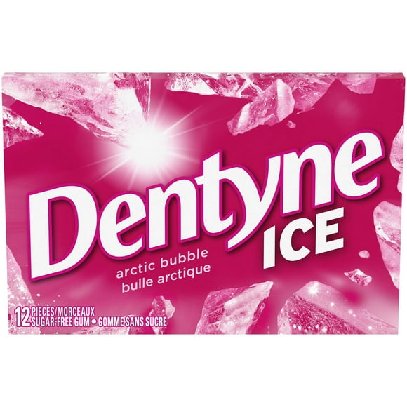 Dentyne Ice Arctic Bubble, Sugar Free Gum, 1 Pack (12 Pieces)