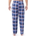 thumbnail image 3 of Fruit of the Loom Men's Sueded Jersey Cotton Sleep Pants, blue plaid, 3 of 7