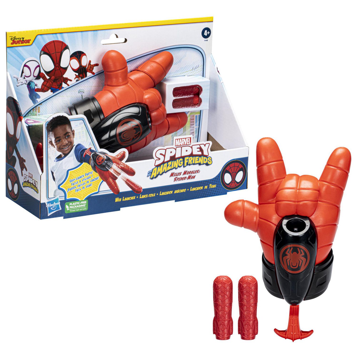 Hasbro Marvel Spidey et ses incroyables amis figurine Spiderman Miles  Morales enfants jouets voiture fantôme-araignée noir Pather 4 pouces