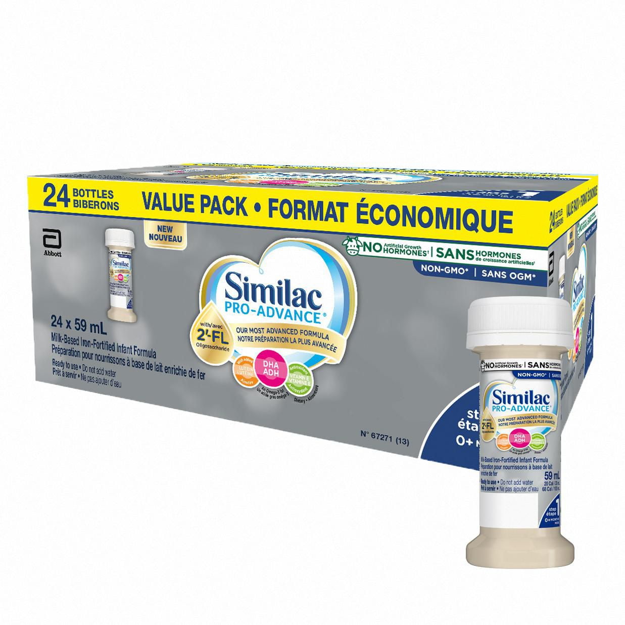 Similac Pro-Advance Infant Formula With Iron, Count, 2-fl Oz Bottles ...