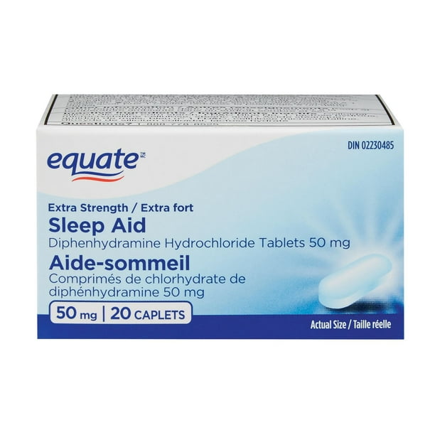 Equate Sleep Aid, 50 mg20 caplets Walmart.ca