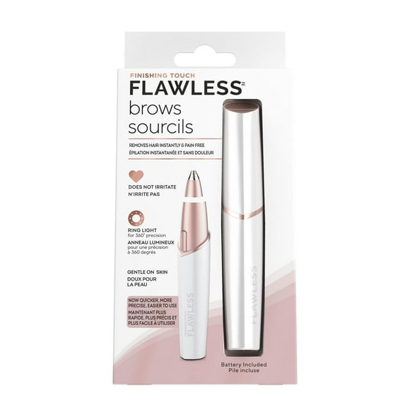 Finishing Touch Flawless Épilateur pour sourcils, blanc, 1 ea