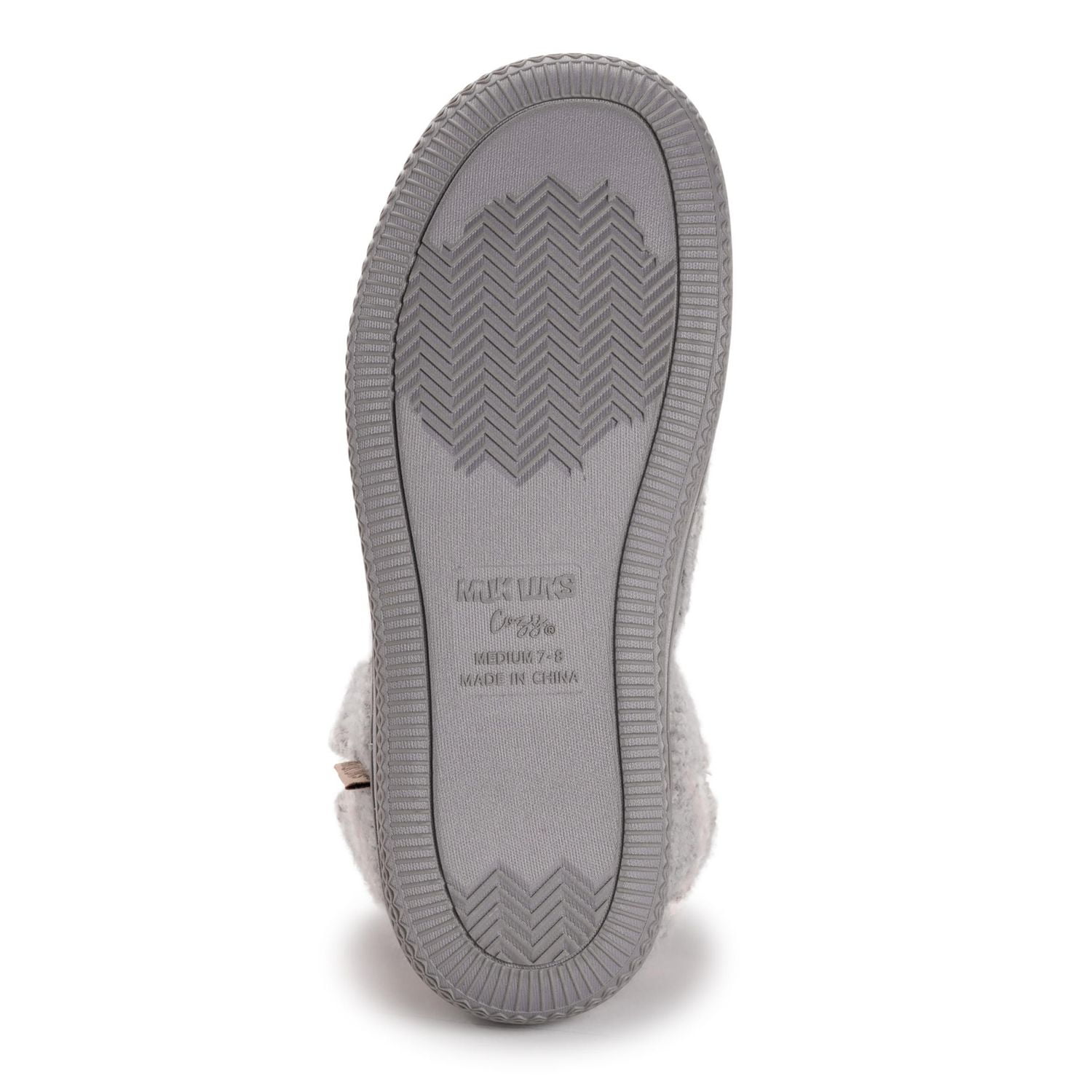 MUK LUKS Ladies Bootie Slippers Grey, Sizes 5-10