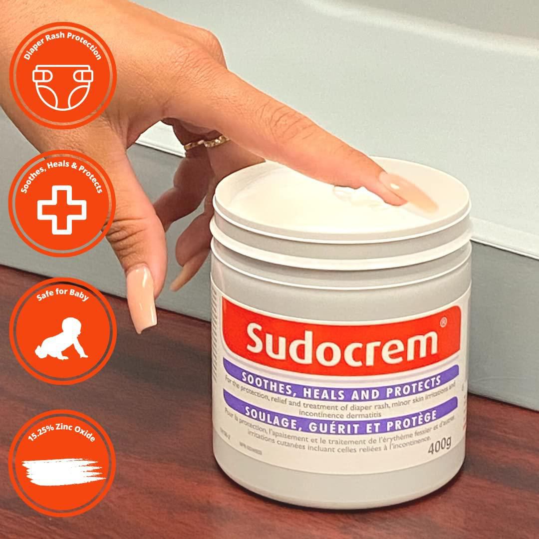 Acheter Sudocrem - Crème anti-éruption cutanée pour bébés, apaise, guérit  et protège et soulage les éruptions cutanées, crème à l'oxyde de zinc pour  toutes les peaux (4,4 onces. (125G)