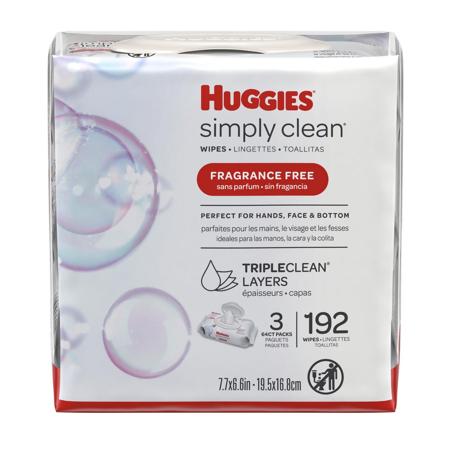 huggies face and hand wipes