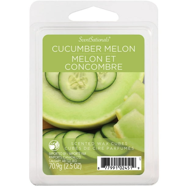 Cubes de cire parfumée ScentSationals - Concombre Melon 2,5 fois (70,9 g)