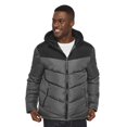 thumbnail image 1 of George Men's Colour Block Hooded Puffer Jacket, 1 of 6