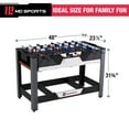 thumbnail image 2 of MD Sports 2-in-1 Swivel Combo Game Table with Billiard and Foosball Multi Game Accessories Included, 2 of 8