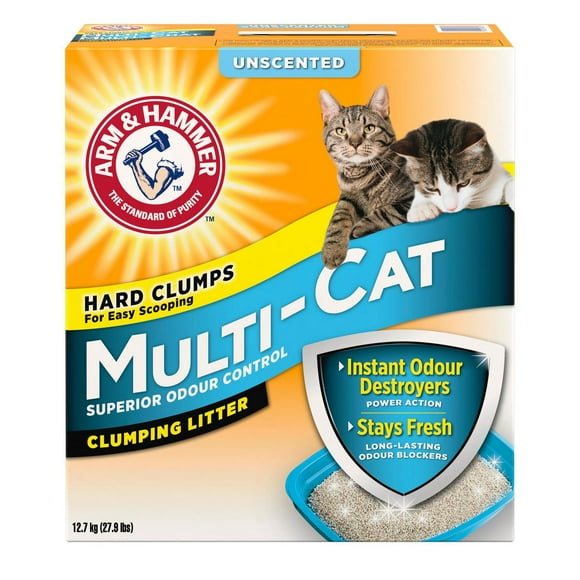 Arm & HAMMER™ Multi-Cat Fragrance Free Clumping CAT Litter, 12.7 kg