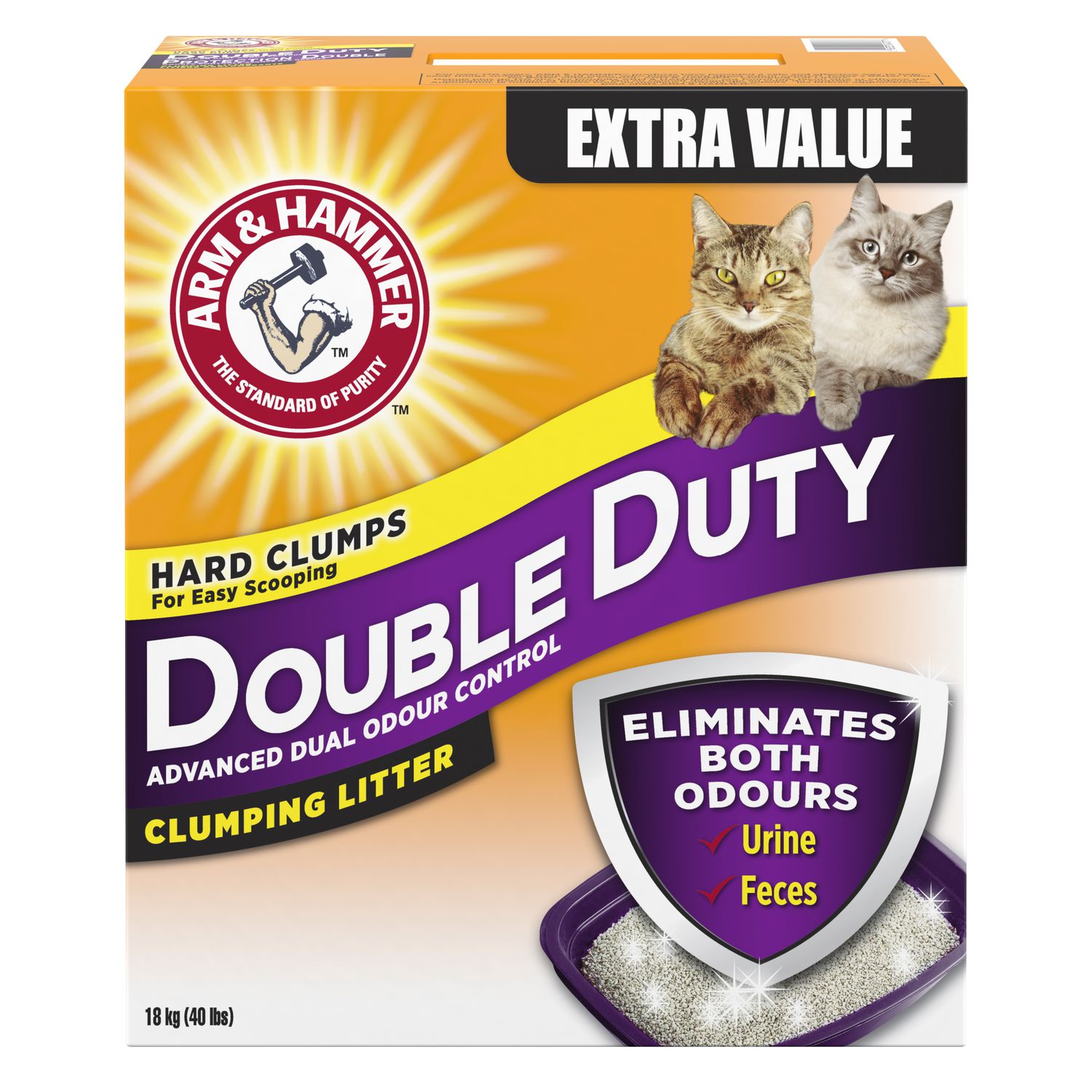 Arm & Hammer Double Duty Advanced Odour Control Clumping CAT Litter