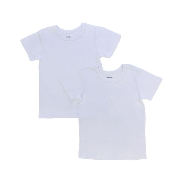 Lot de 2 t-shirts à manches courtes en coton George pour garçons Tailles TP–TG