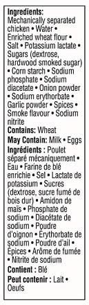 Saucisses fumées au poulet Great Value 12 pcs, 450g