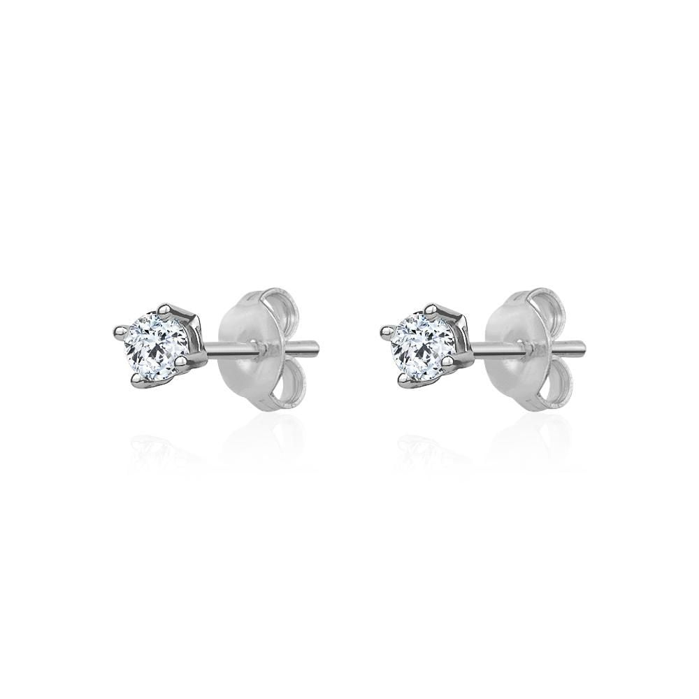 Luxury Designs Ensemble croix et boucles d'oreilles en argent sterling avec oxyde de zirconium