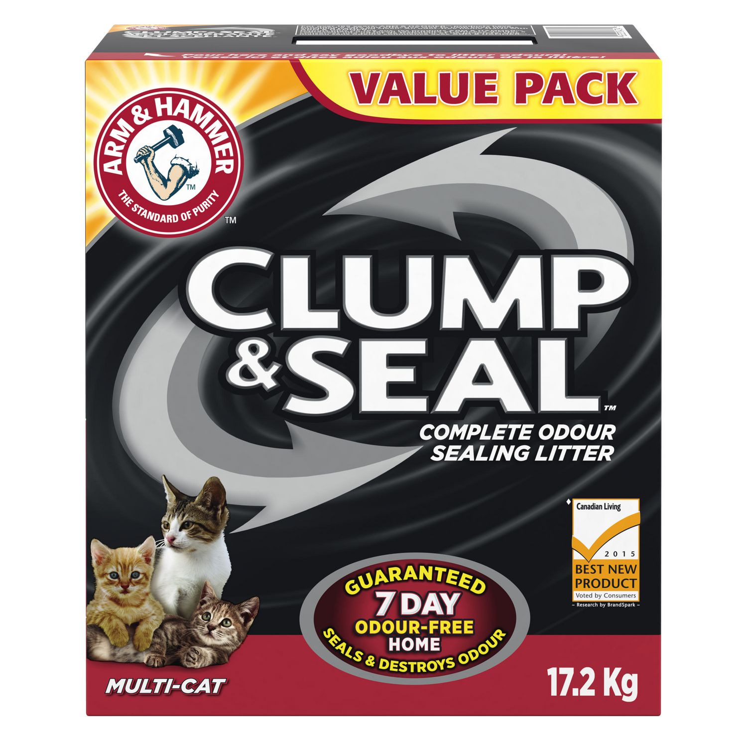 Arm & Hammer Clump And Seal MultiCat Clumping CAT Litter Walmart Canada