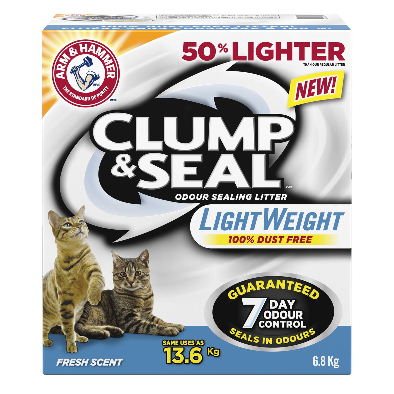 Arm & Hammer Clump & Seal Lightweight Fresh Scent Clumping CAT Litter