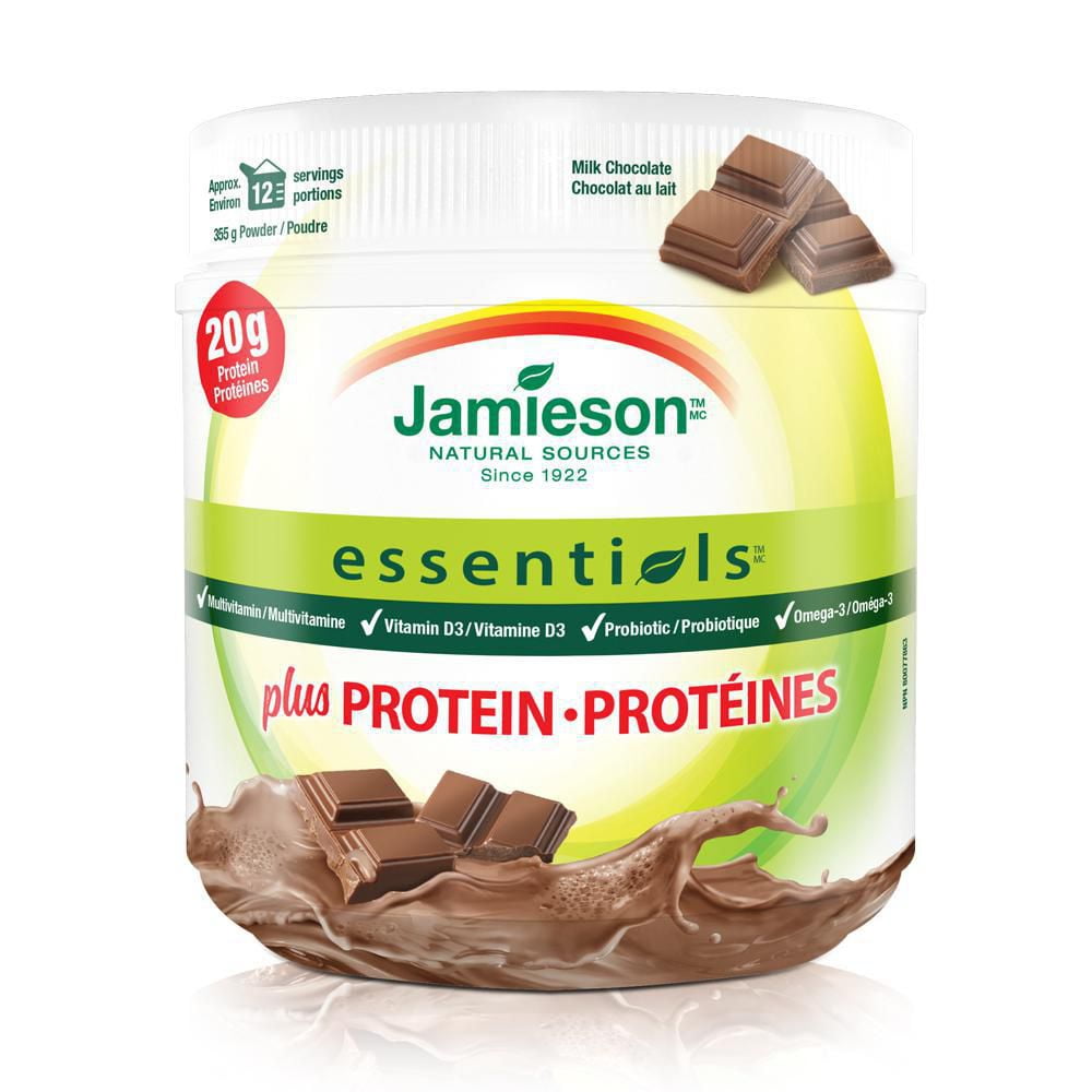 Jamieson Essentials plus Protein Powder Milk Chocolate Flavour