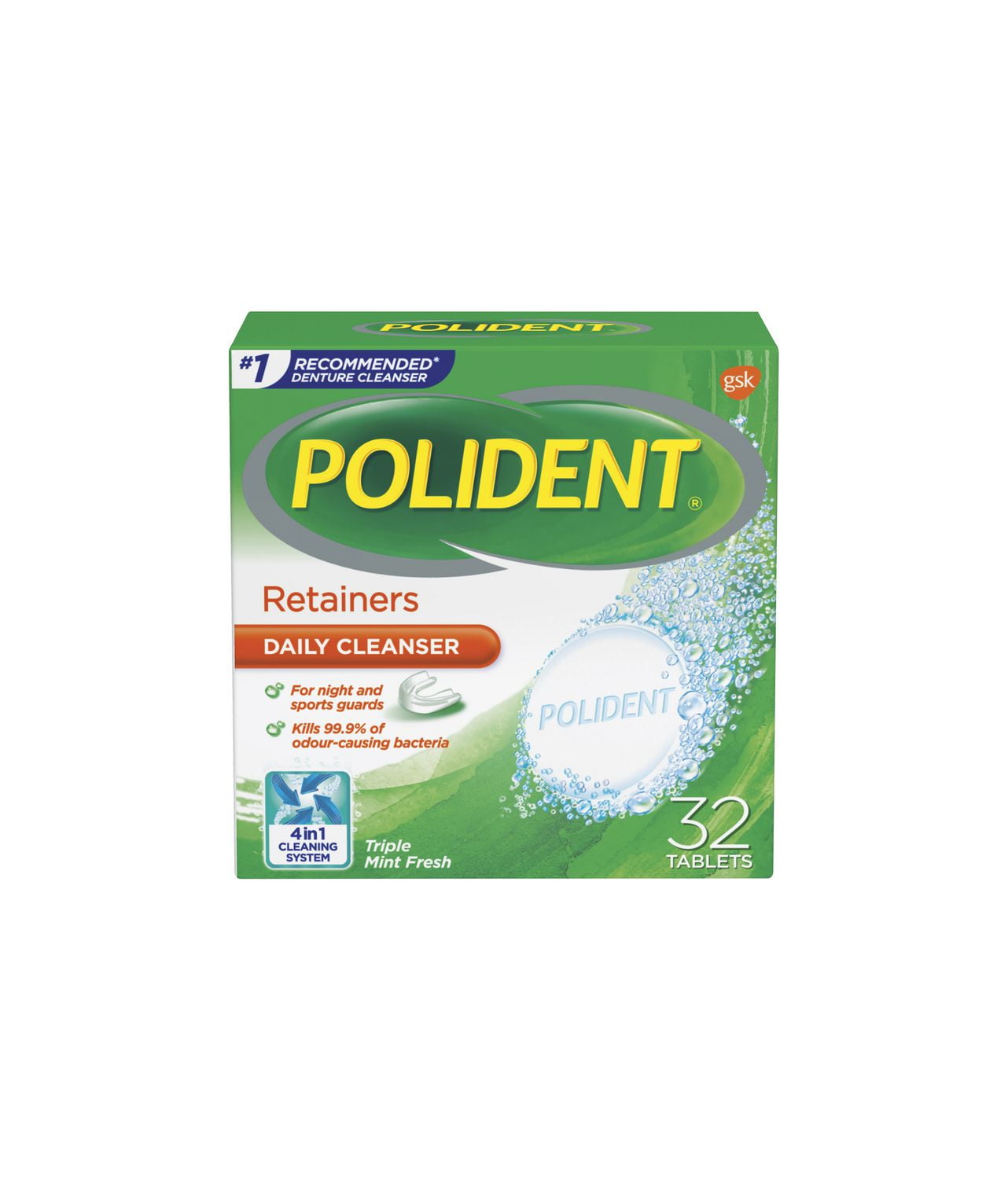 Polident Retainers Daily Cleanser 32 count Walmart Canada