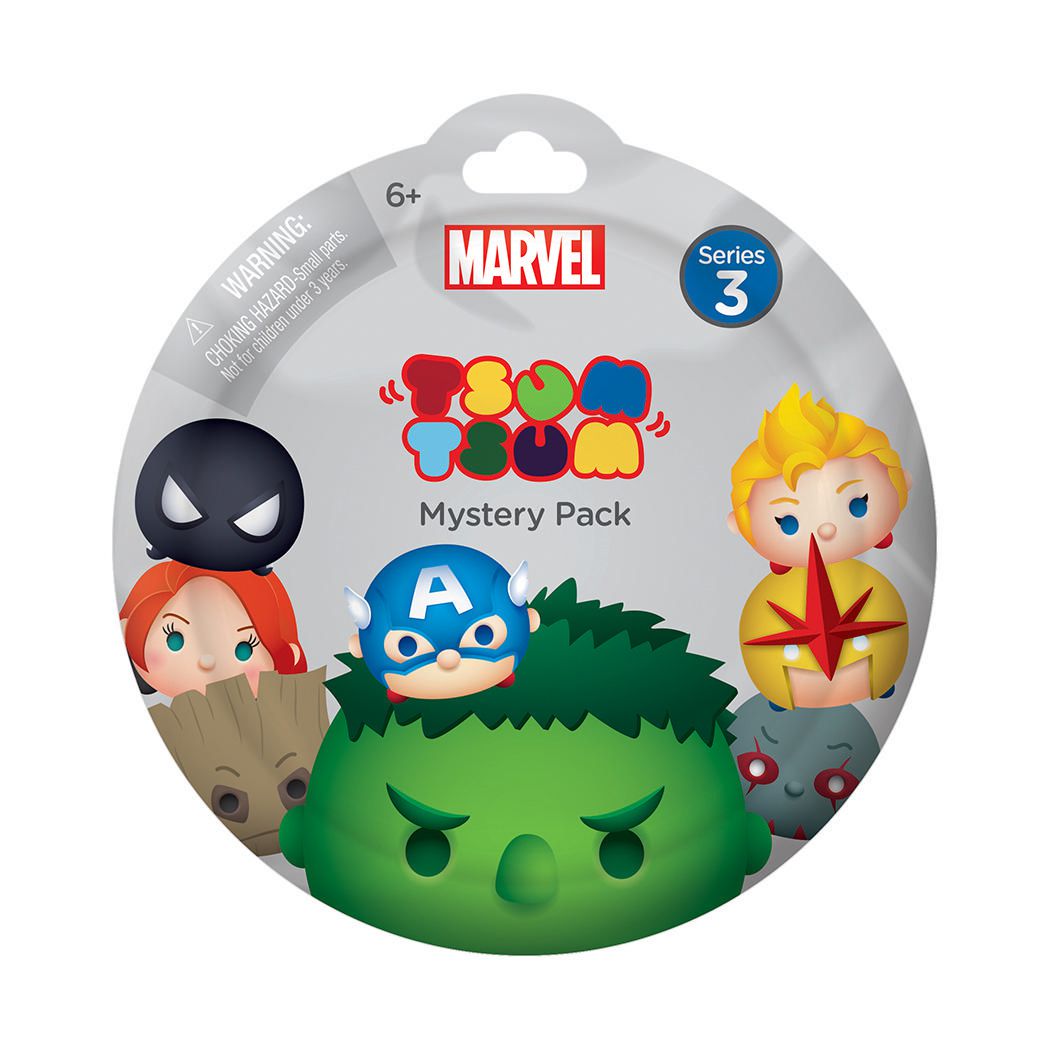 Lot of 5 MARVEL Tsum Tsum Series 4 Collectible  Figure Mystery Packs Blind Bags 