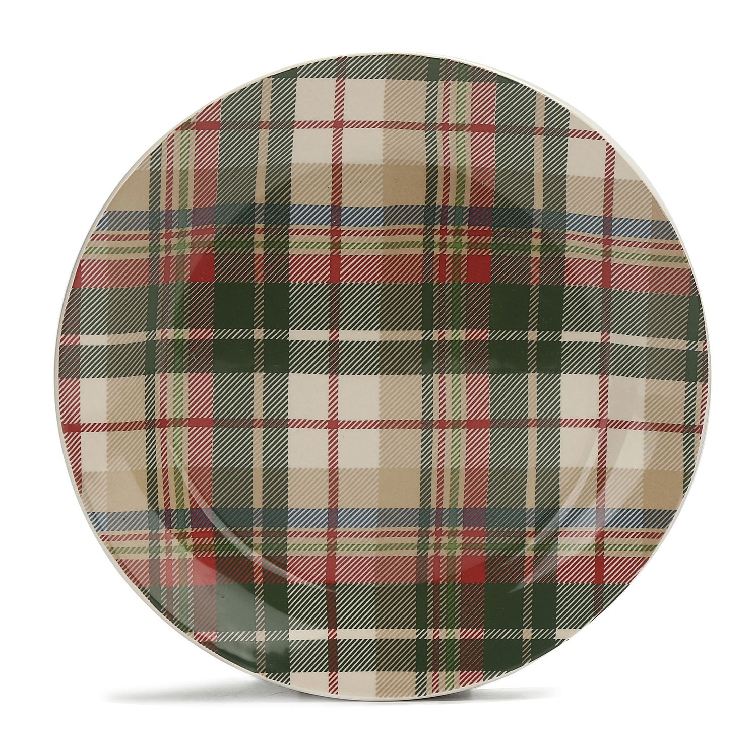 Holiday time Salad Plate Plaid Walmart Canada