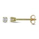 Boucles d'oreilles Miadora avec 0.10 carat de diamant en or jaune 10k – image 1 sur 2