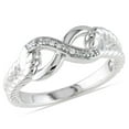 thumbnail image 1 of Miabella Diamond Accent Sterling Silver Infinity Ring, 1 of 3