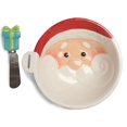 thumbnail image 1 of Holiday time Santa Bowl & Spreader, 1 of 2