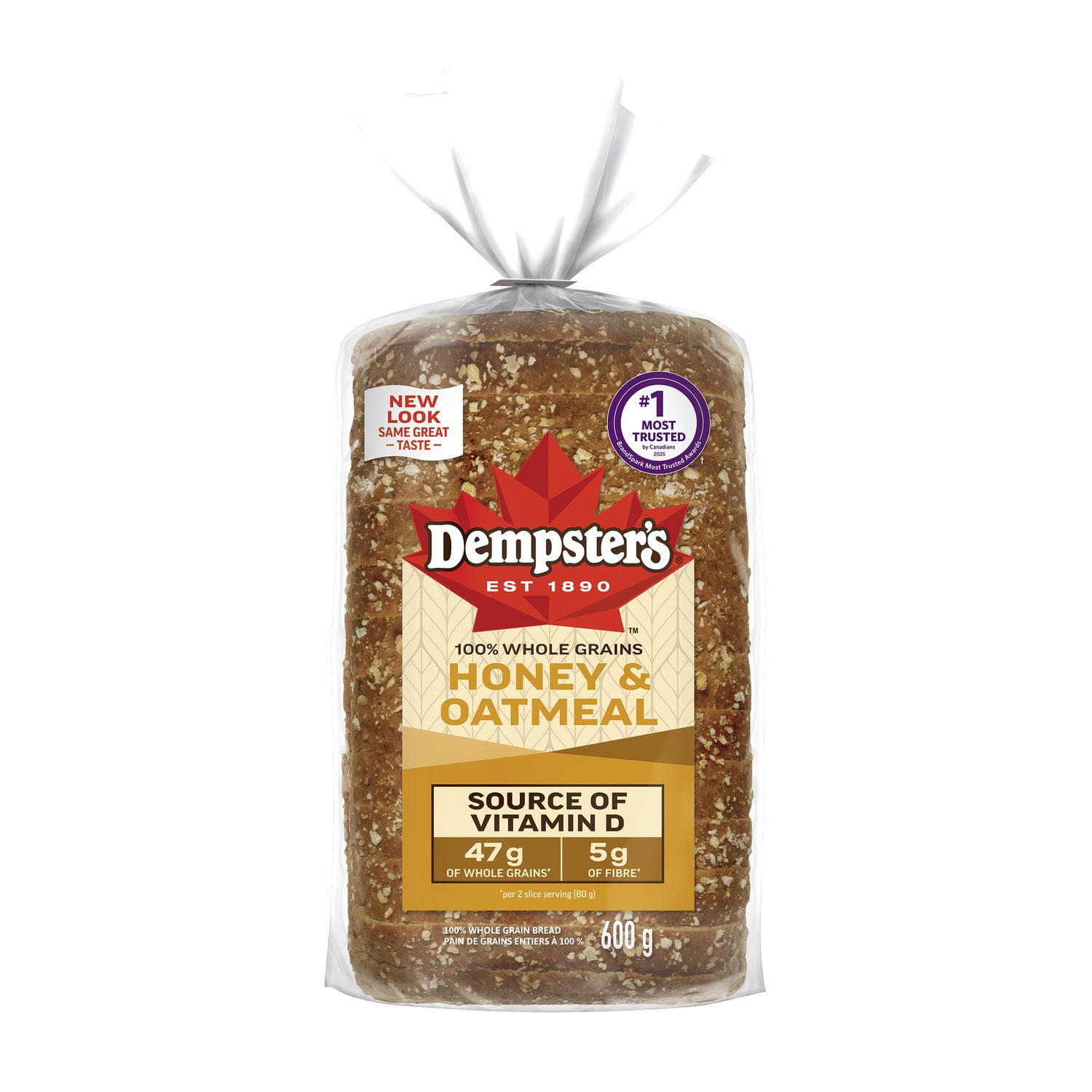 thumbnail image 2 of Dempster’s® 100% Whole Grains Honey & Oatmeal Sliced Bread, 2 of 10
