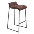thumbnail image 1 of Zuo Modern Two Piece Father Vintage Brown Barstool, 1 of 4