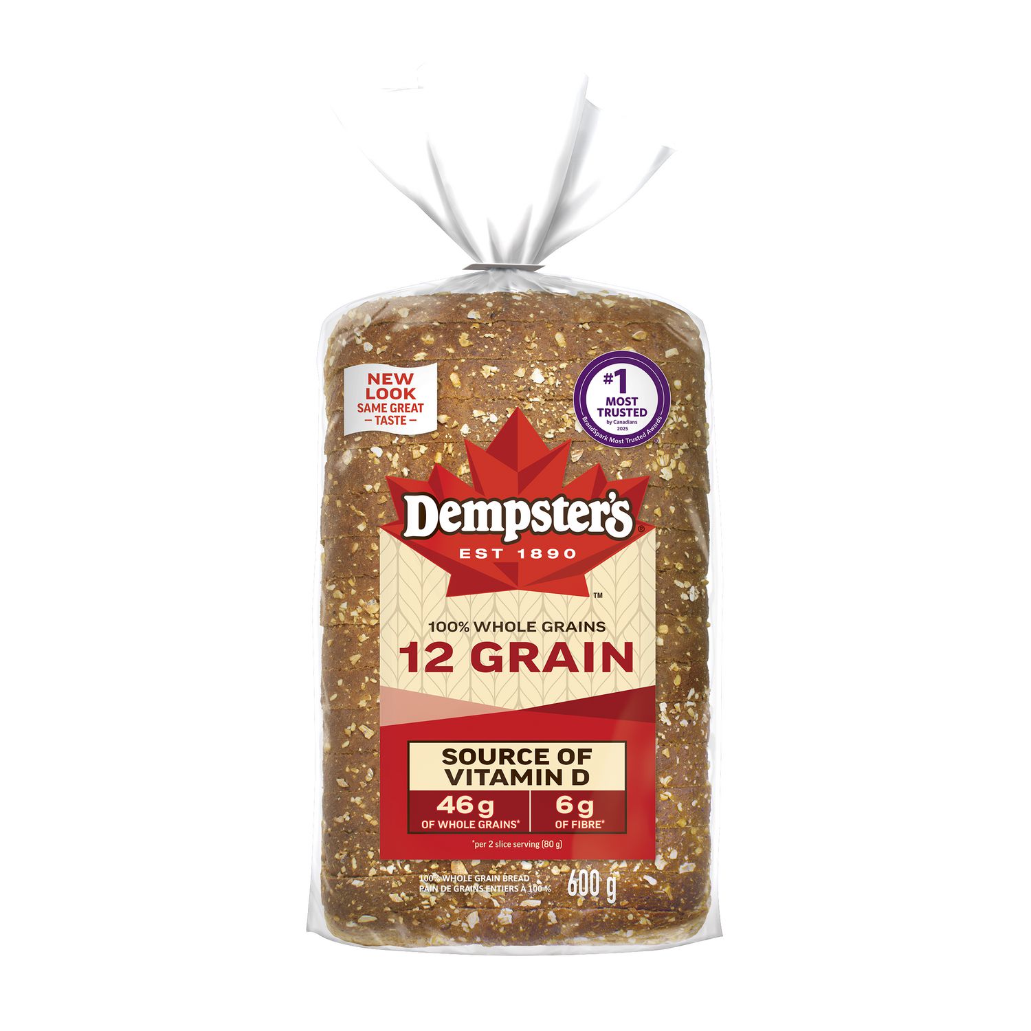 thumbnail image 2 of Dempster’s® 100% Whole Grains 12 Grain Sliced Bread, 600 g, 2 of 9