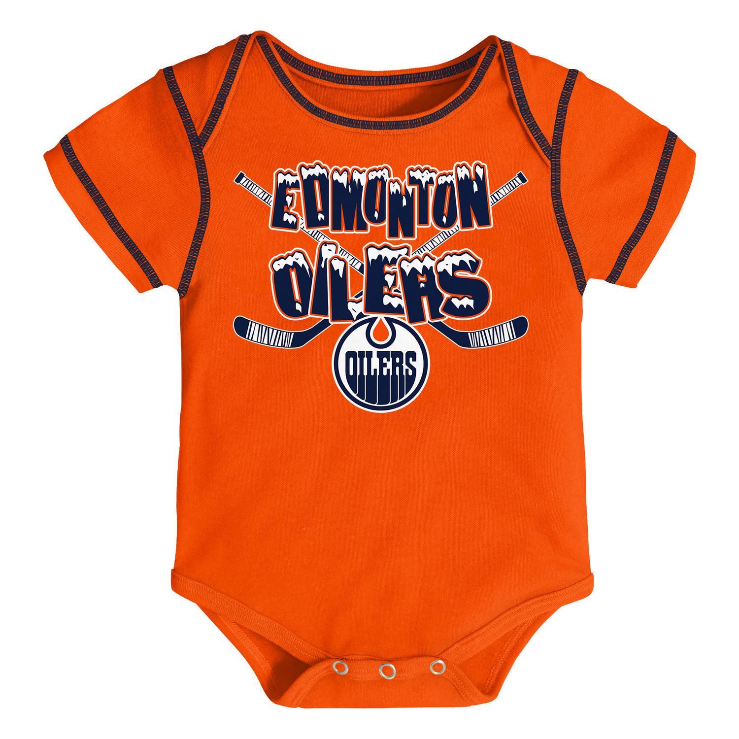 Personalized NHL Edmonton Oilers Baby Bodysuit
