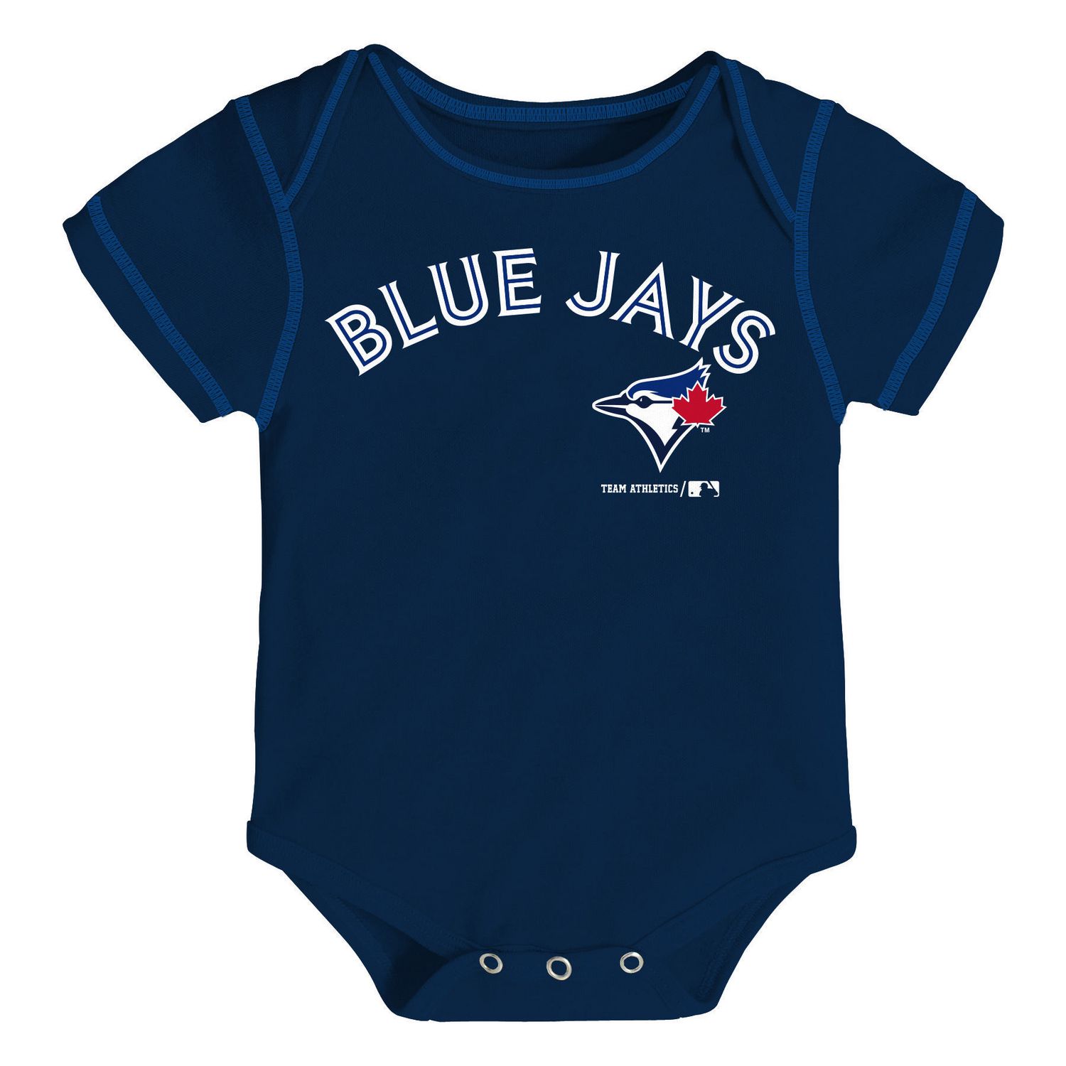 MLB Toronto Blue Jays Infant/Baby Short Sleeve Bodysuits/Onesies, 3-pk,  Assorted Sizes