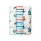 Lulujo - Couvertures en mousseline de bambou pour bébé - Allaitement, Housse de poussette, Cadeau de douche de bébé - En mer – image 1 sur 8