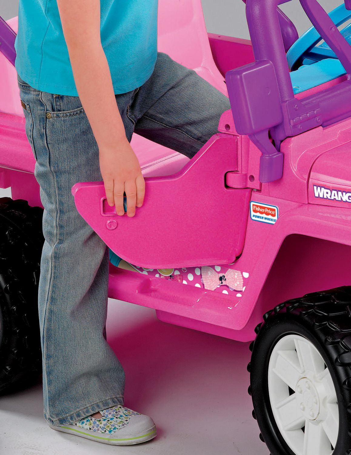 Fisher Price Power Wheels Barbie Jeep Wrangler Jammin Jeep Walmart