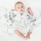 Lulujo - Collection Moderne Couverture d'emmaillotage en bambou de mousseline de luxe de bébé, couverture d'allaitement / poussette - Marbre – image 4 sur 8