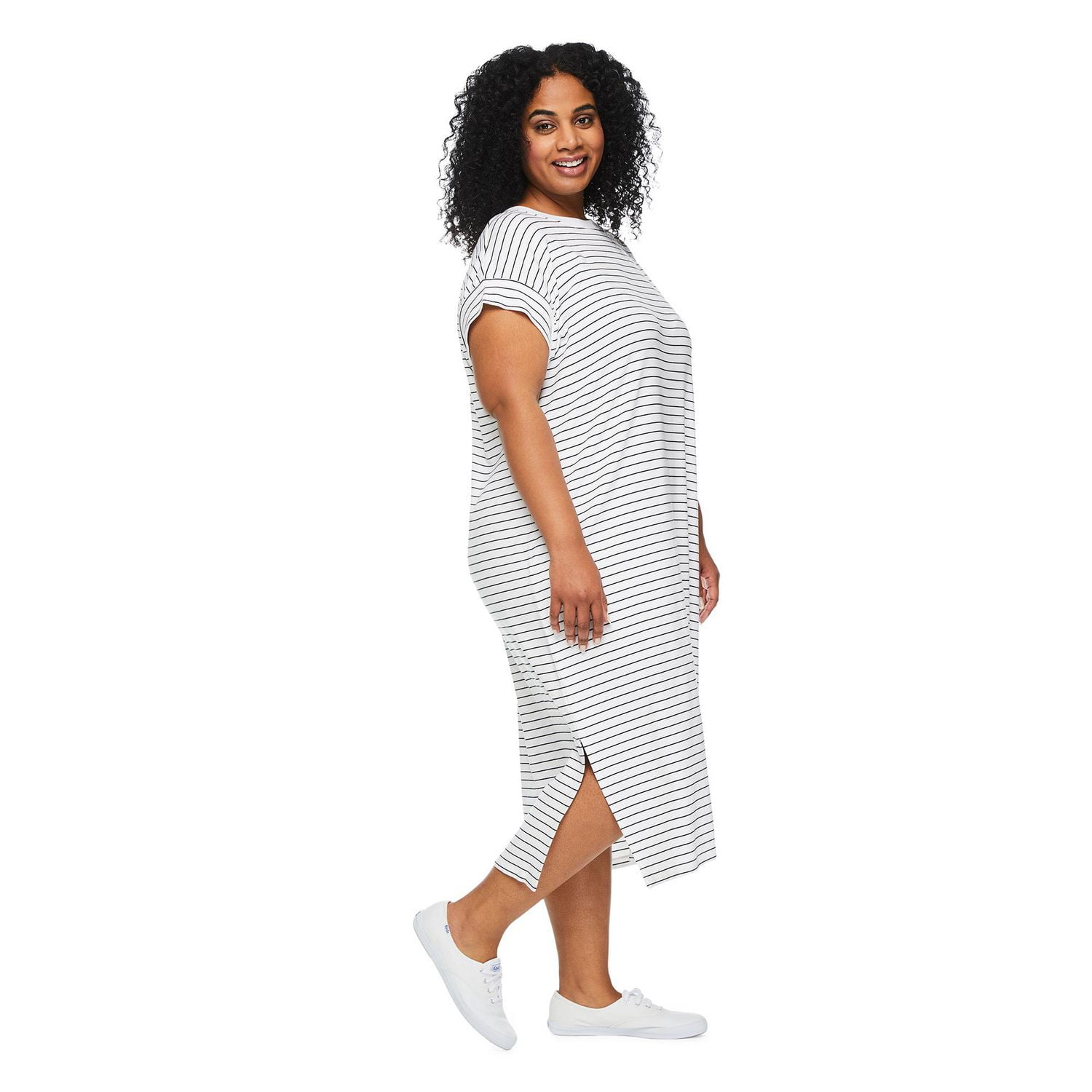George Women's Plus T-Shirt Midi Dress