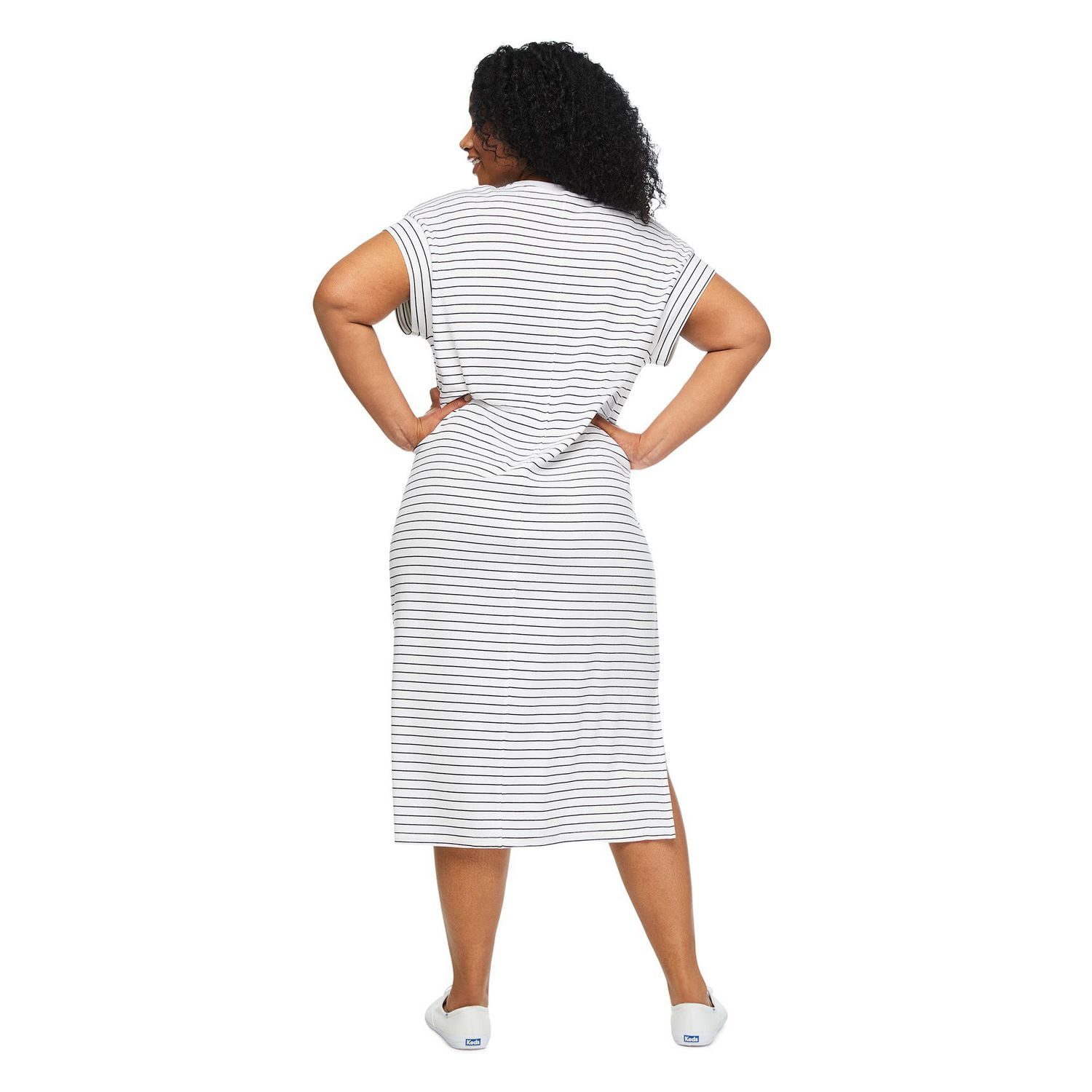 George Women's Plus T-Shirt Midi Dress