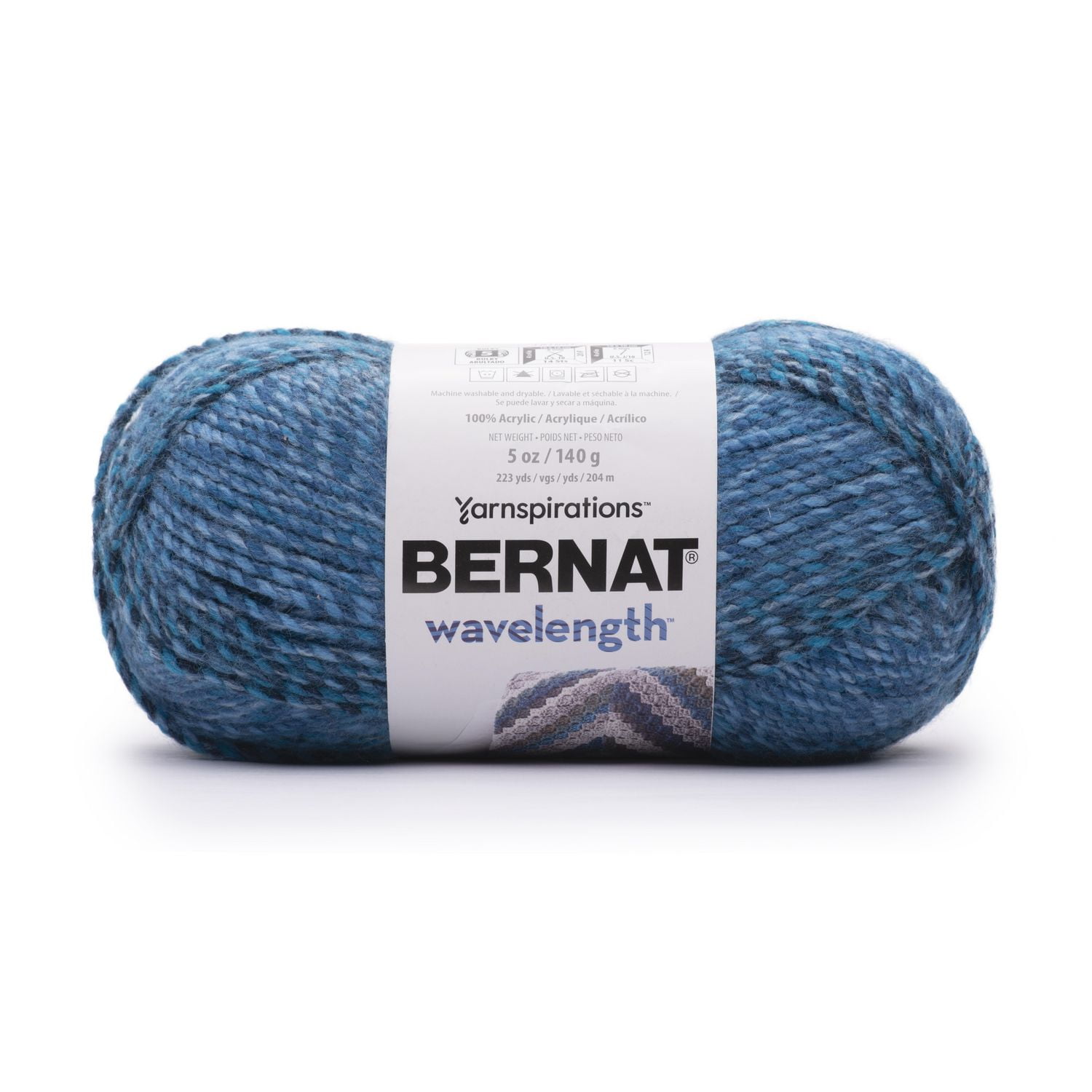 Bernat Wavelength Yarn, (140g/5 oz) Blue, Saphire Walmart Canada