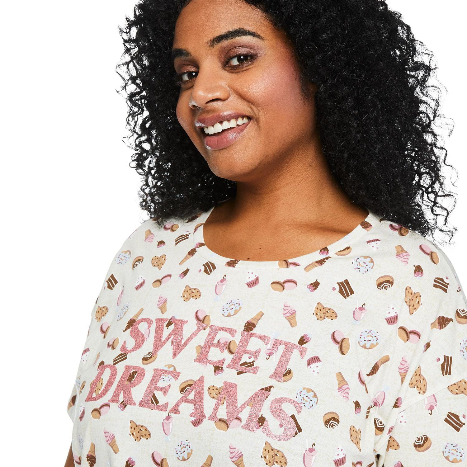 George Plus Women's Crew Neckline Nightshirt