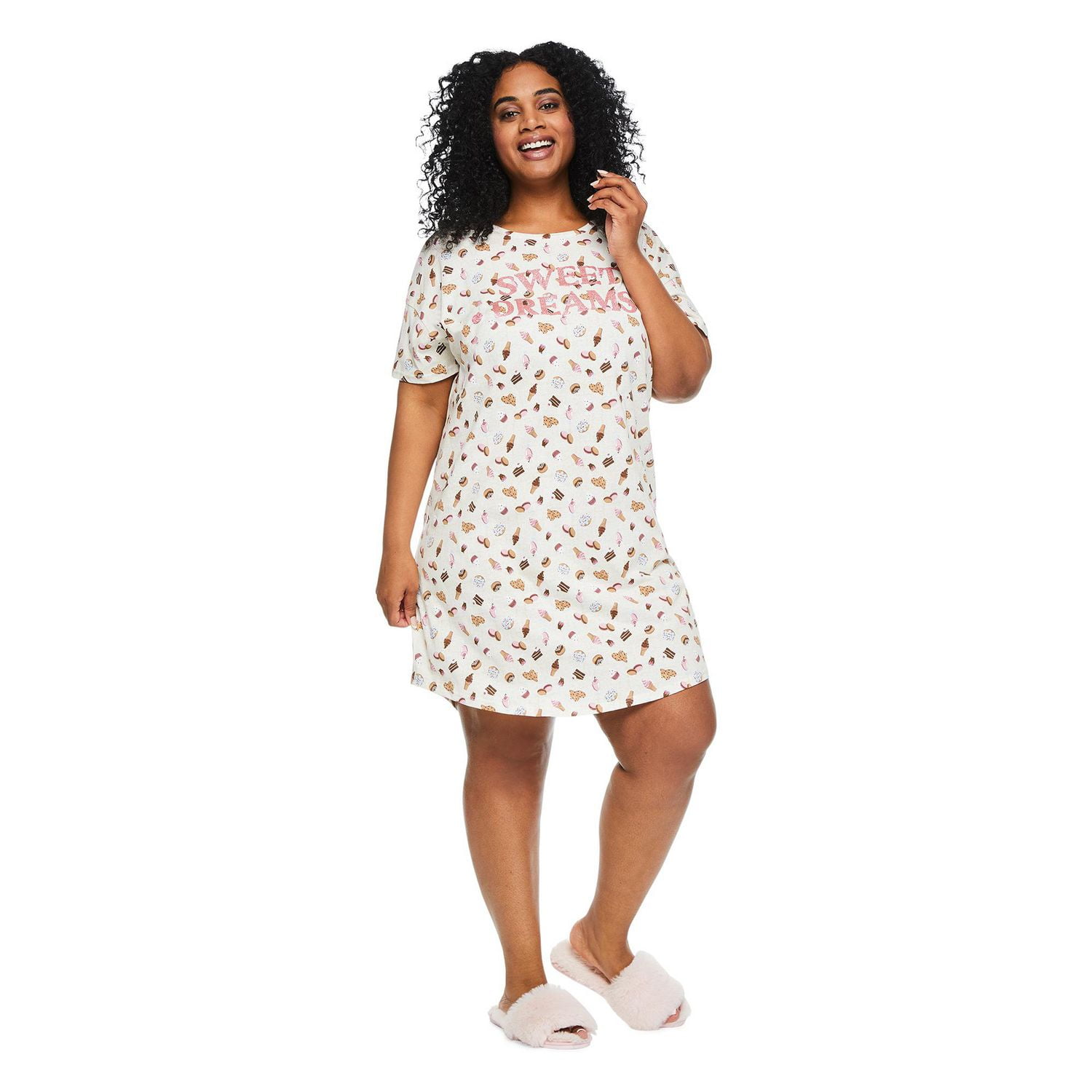 George Plus Women's Crew Neckline Nightshirt