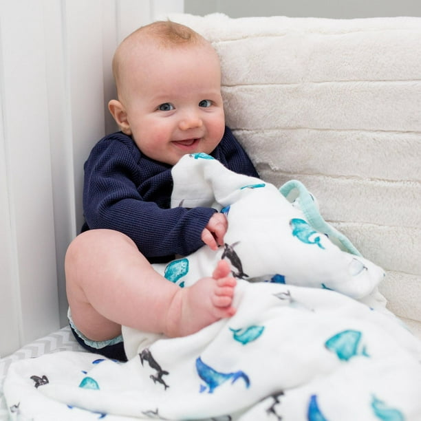 Baby/Kid's Bamboo/Cotton Whales Leggings