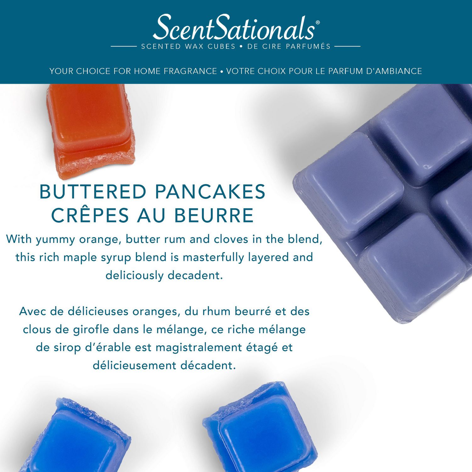 ScentSationals Scented Wax Cubes - Buttered Pancakes, 2.5 oz (70.9 g) 