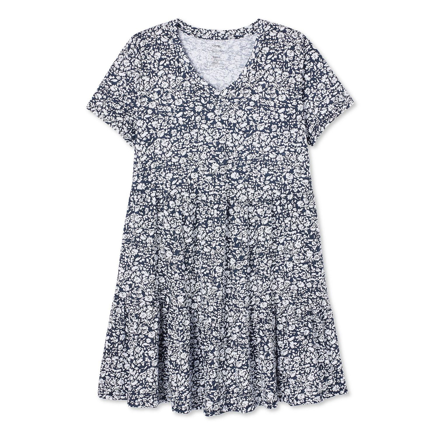 George Women's Plus Tiered T-Shirt Dress