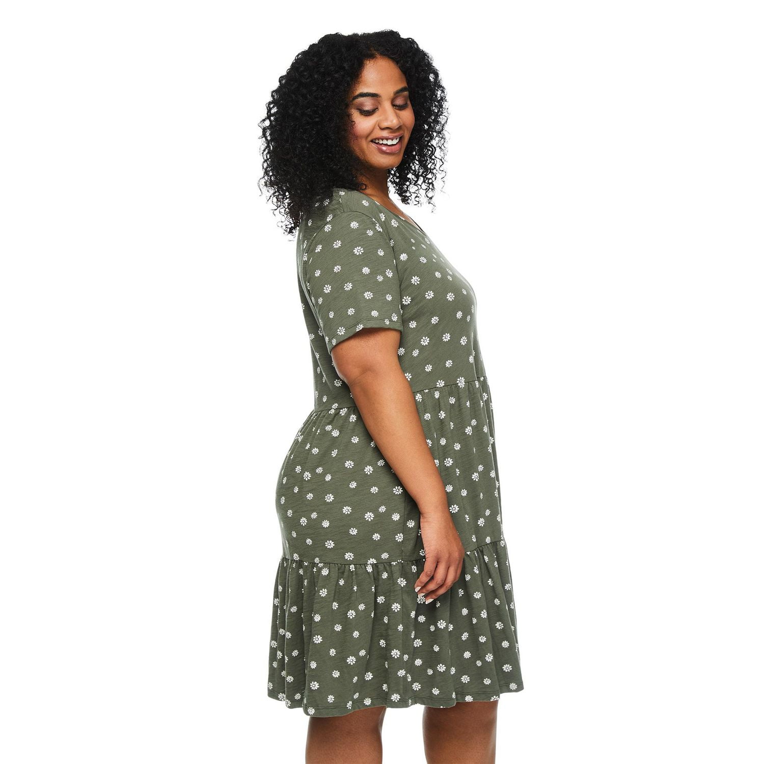 George Women's Plus Tiered T-Shirt Dress