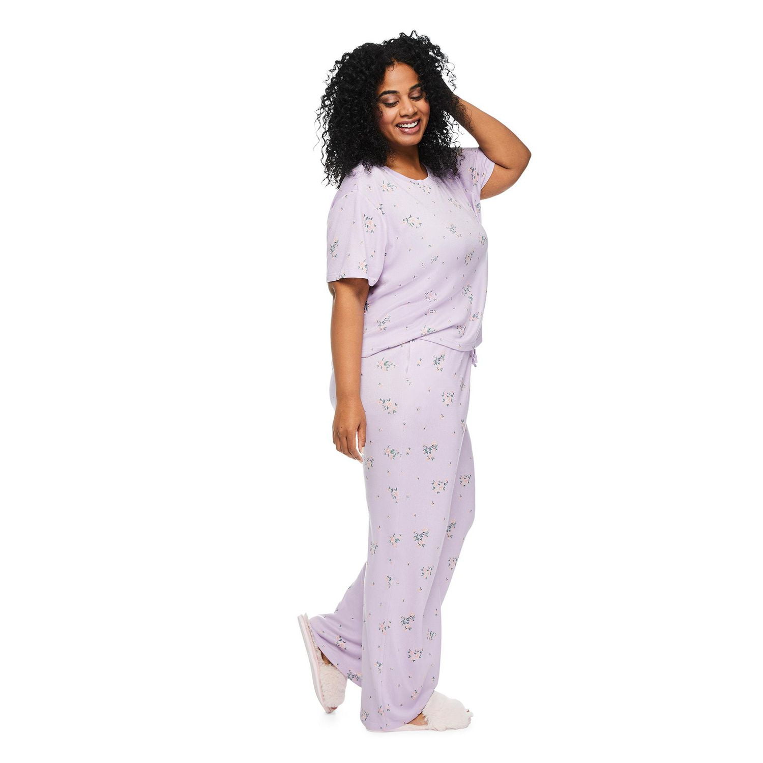 George Women's Plus Pajama 2-Piece Set, Sizes 1X-3X