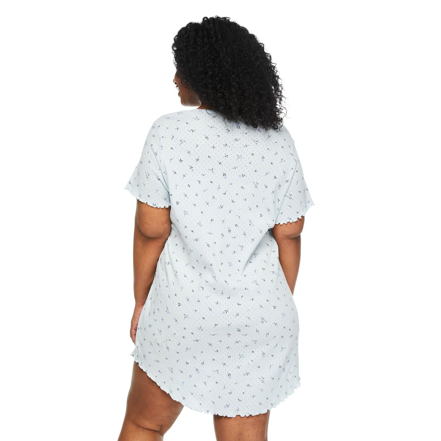 George Women's Plus Pointelle Sleepshirt, Sizes 1X-4X