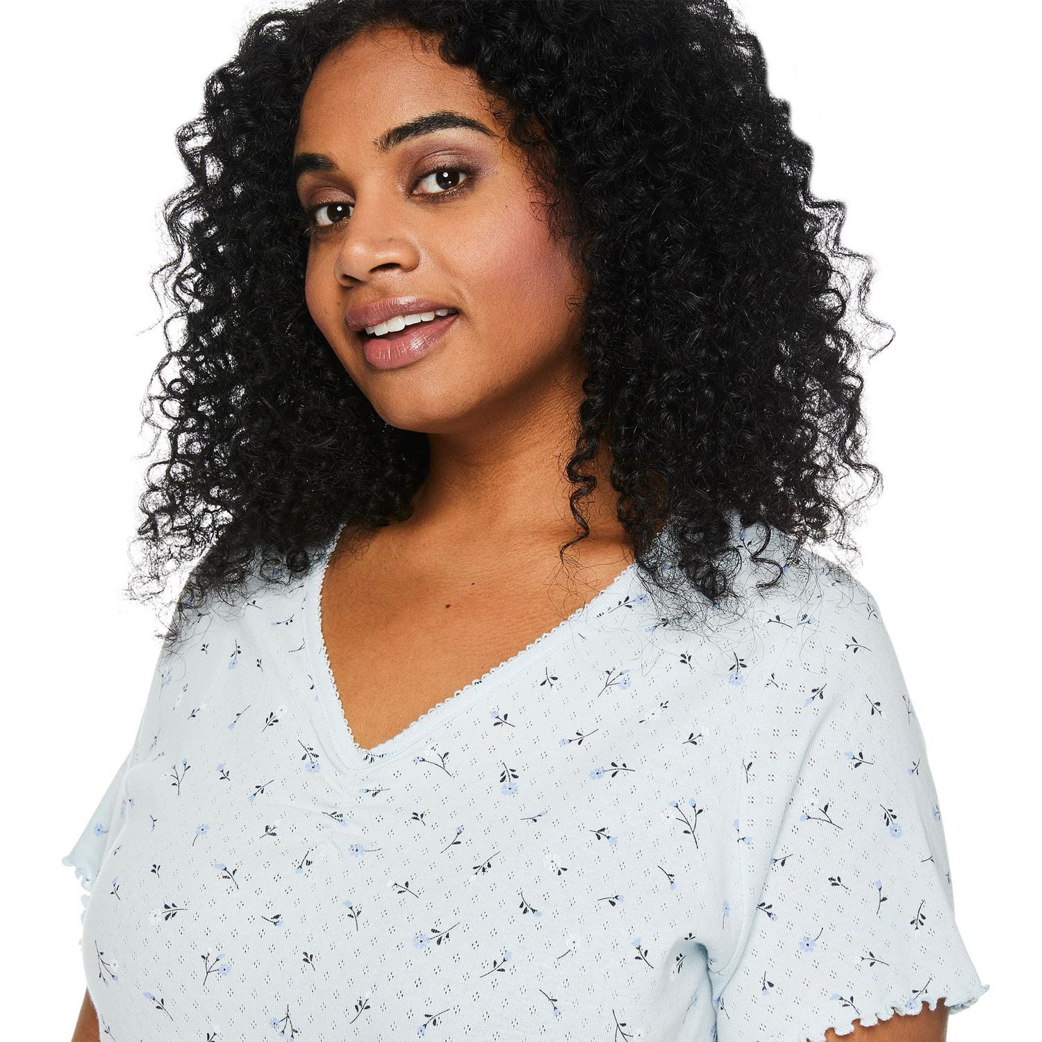 George Women's Plus Pointelle Sleepshirt, Sizes 1X-4X