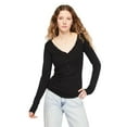 thumbnail image 1 of No Boundaries Women's Snap Henley, 1 of 6