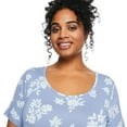 thumbnail image 4 of George Women's Plus Lattice Back Tee, 4 of 6