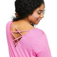 thumbnail image 4 of George Women's Plus Lattice Back Tee, 4 of 6