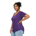 thumbnail image 2 of George Women's Plus Scoop Neckline Tee, 2 of 6